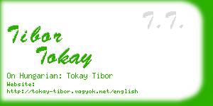 tibor tokay business card
